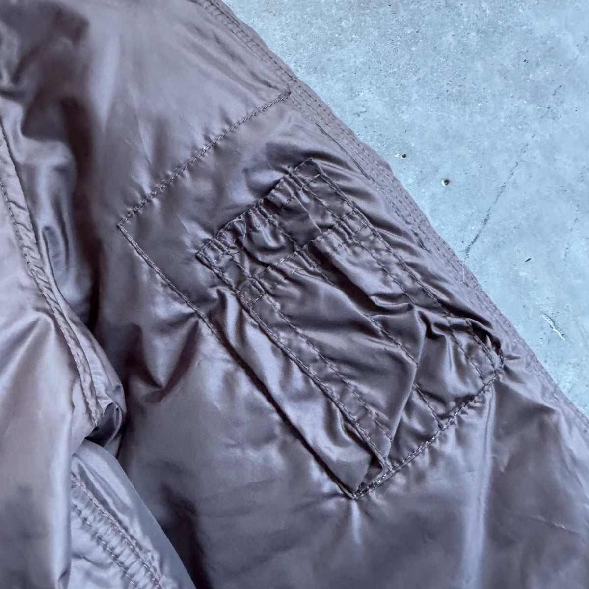 Women’s Y2K Ralph Lauren Mocha Brown Bomber Puffer Jacket
