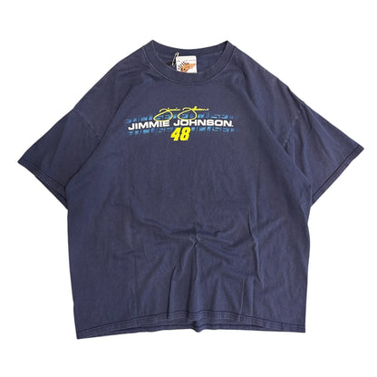 Y2K Jimmie Johnson Spell out And Signature Tee