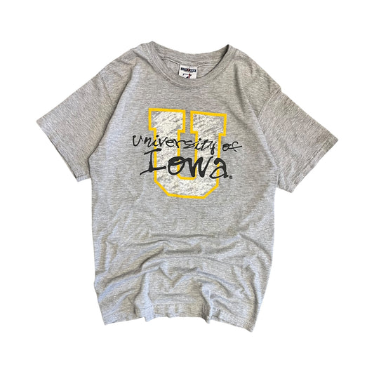 Y2K University Of Iowa U Heather Grey T Shirt