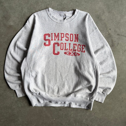 Vintage Simpson College Spell-Out Sweatshirt