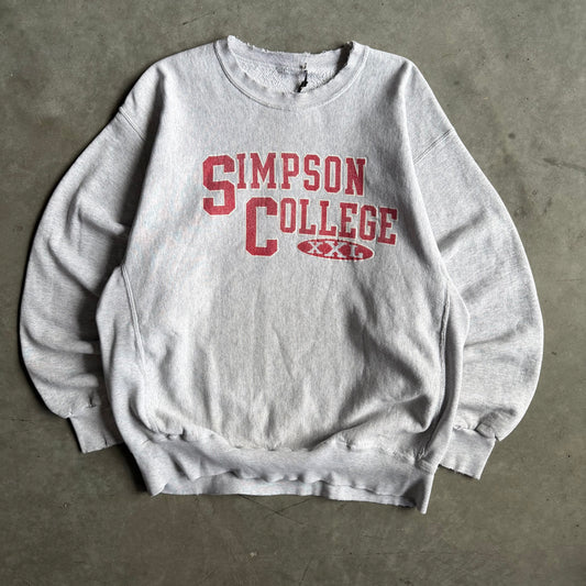 Vintage Simpson College Spell-Out Sweatshirt