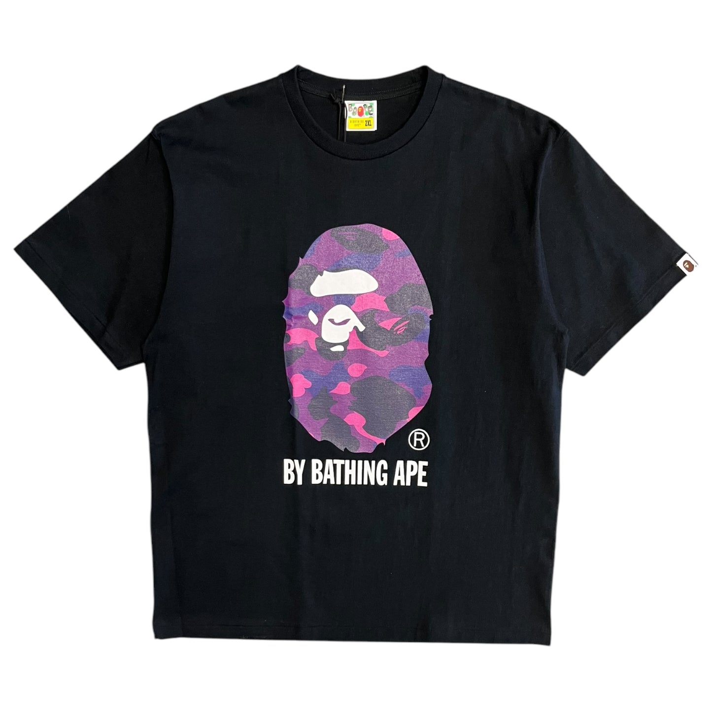 A Bathing Ape Purple Camo Big Head T Shirt