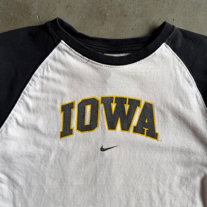 Vintage Nike Iowa Centered Swoosh Raglan Tee