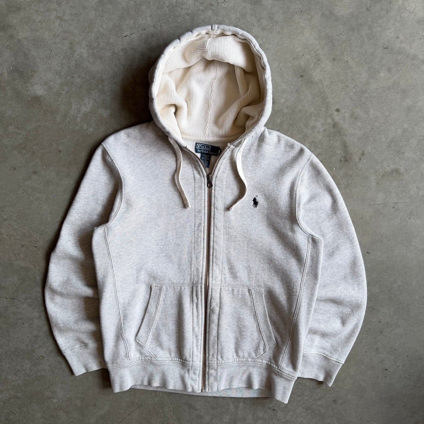 Polo Ralph Lauren Gray Thermal Lined Hood Zip-Up