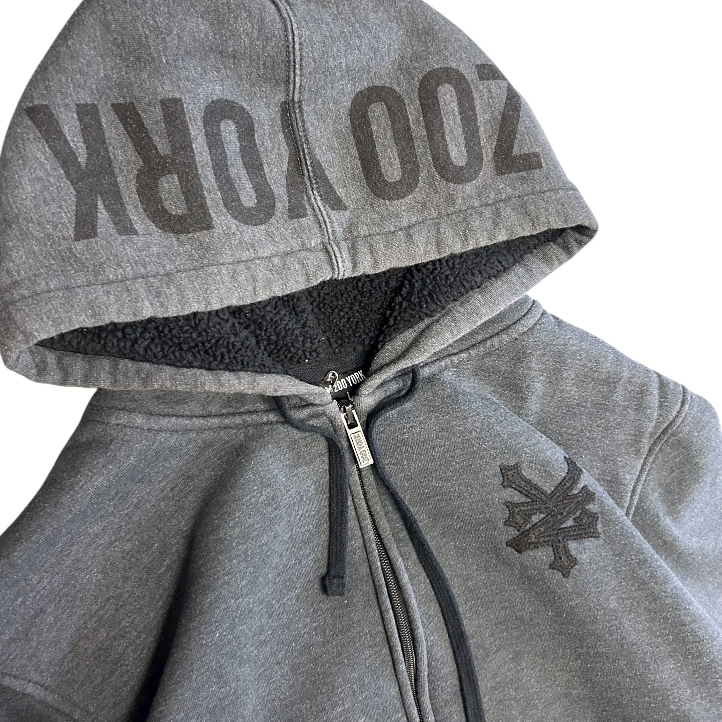 Y2K Zoo York Sherpa Lined Hoodie