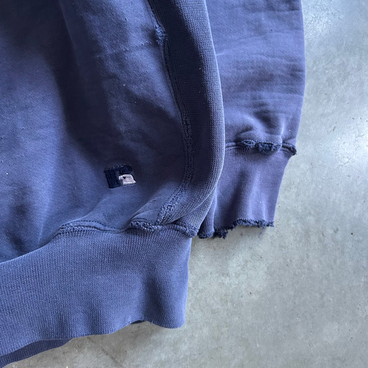 Vintage Russell Pro Cotton Faded Navy Sweatshirt
