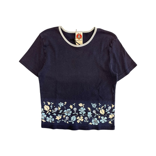 Y2K Youth Looney Toons Tweety and Flowers Waist Print Tee