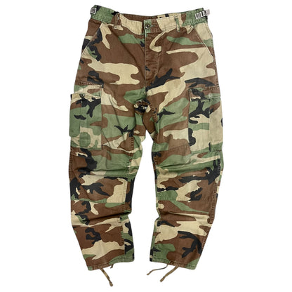 Vintage Woodland Camo Surplus Cargo Pants