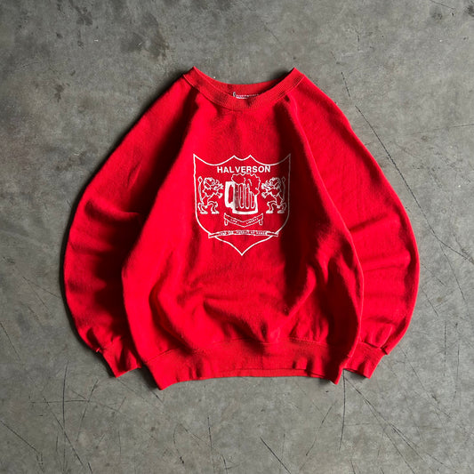 Vintage Halverson Mug Raglan Cut Crewneck Sweatshirt