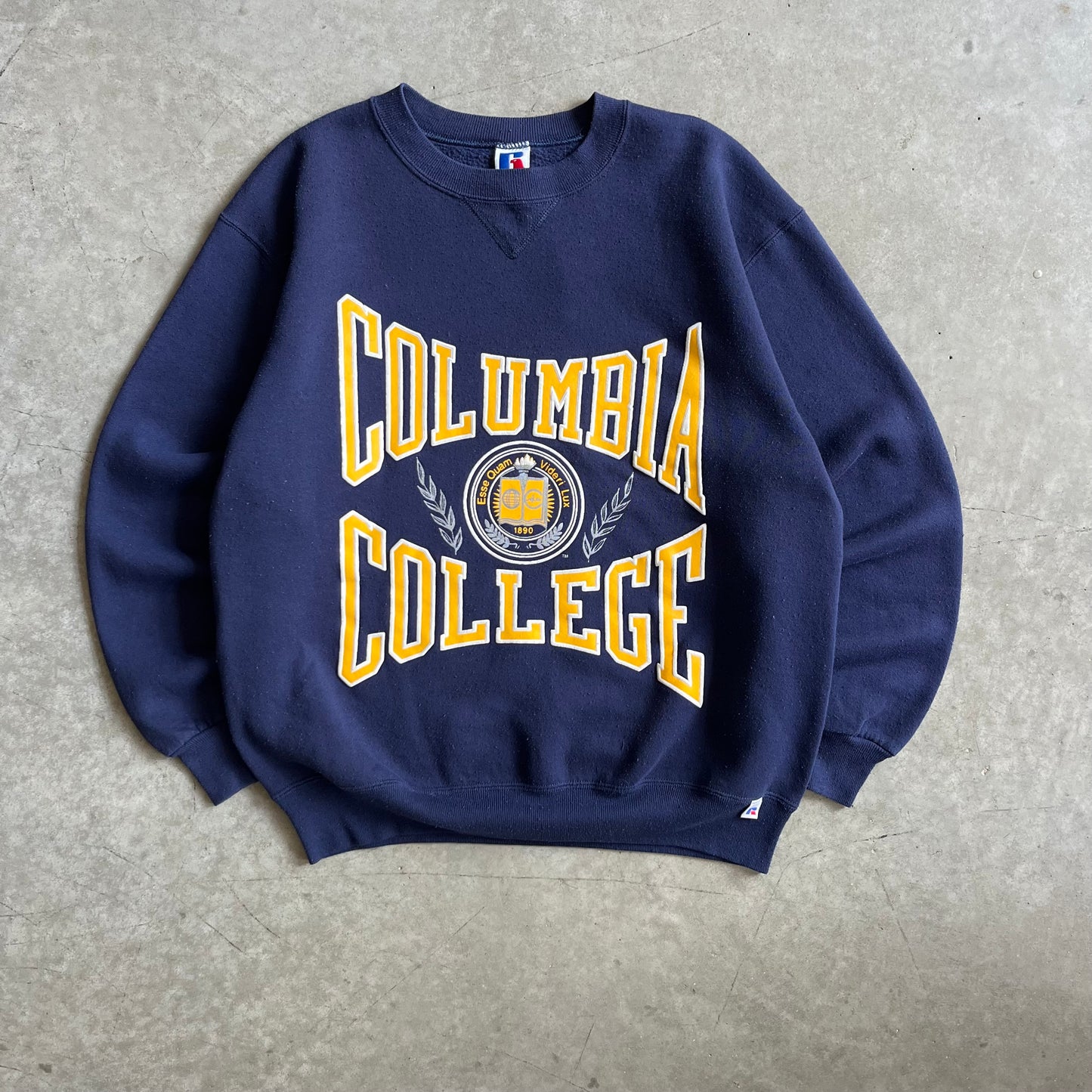 Vintage Russell Athletic Columbia College Crest Sweatshirt