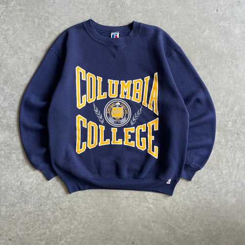 Vintage Russell Athletic Columbia College Crest Sweatshirt