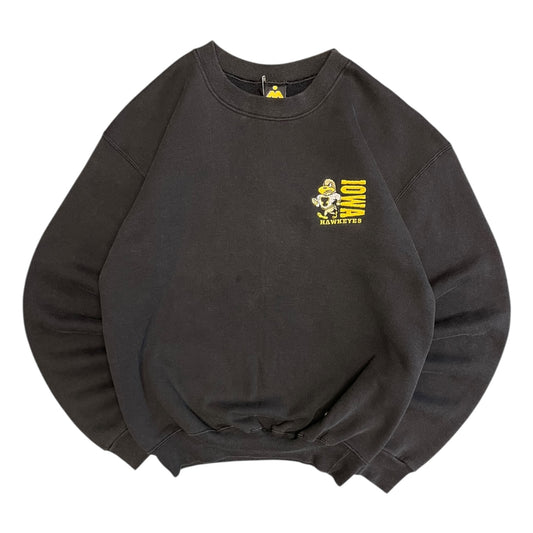 Vintage Iowa Hawkeyes Mini Logo Embroidered Sweatshirt
