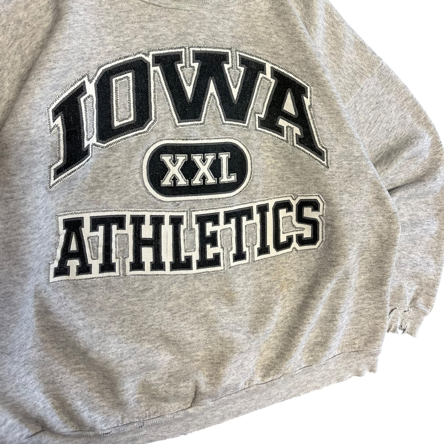 Vintage Iowa Athletics Grey & Black Sweatshirt