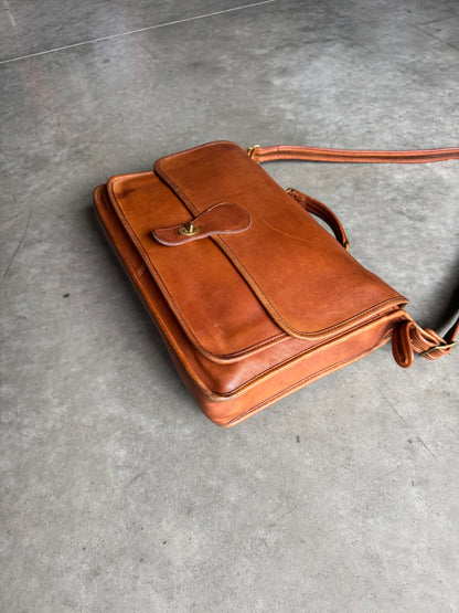 80s Coach Metropolitan Brief British Tan