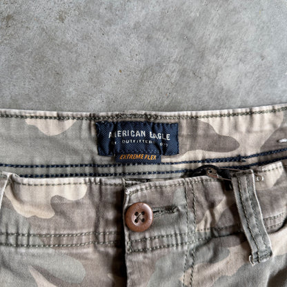 American Eagle Extreme Flex Camo Cargo Shorts