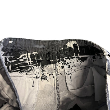 Y2K Machine Snow Camo Cargo Shorts