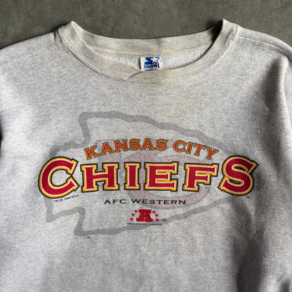 Vintage Starter Kansas City Chiefs AFC Grey Sweatshirt