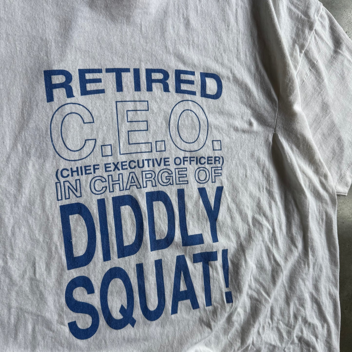 Vintage “Retired C.E.O” Gag Tee