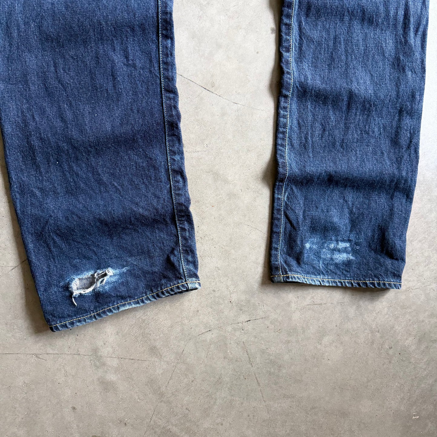 A Bathing Ape Indigo Denim Star Embroidered Jeans