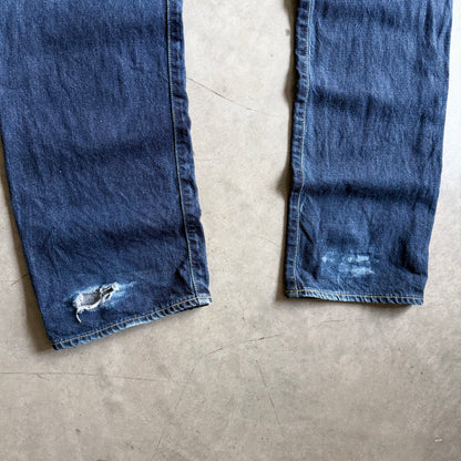 A Bathing Ape Indigo Denim Star Embroidered Jeans