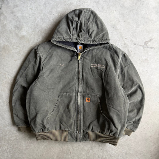 Carhartt ‘J130 MOS’ Moss Green Active Jacket w/ Embroidery