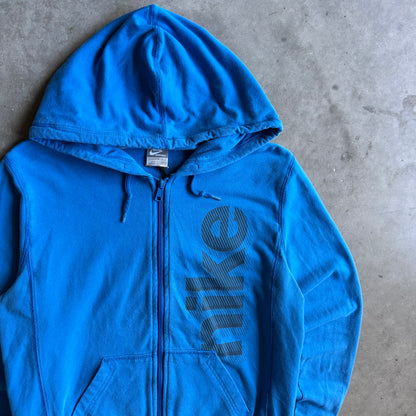 Y2K Nike Sideways Spell-Out Zip-Up Hoodie