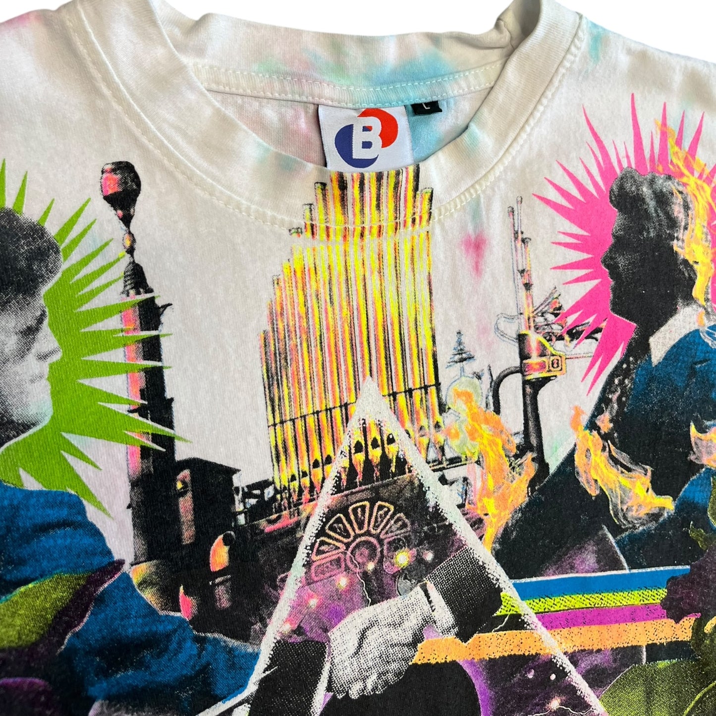 Backstock Co Pink Floyd Tie Dye AOP T Shirt