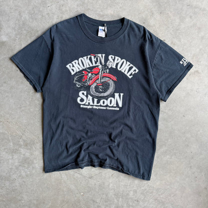Vintage Broken Spoke Saloon Red Bike Tee
