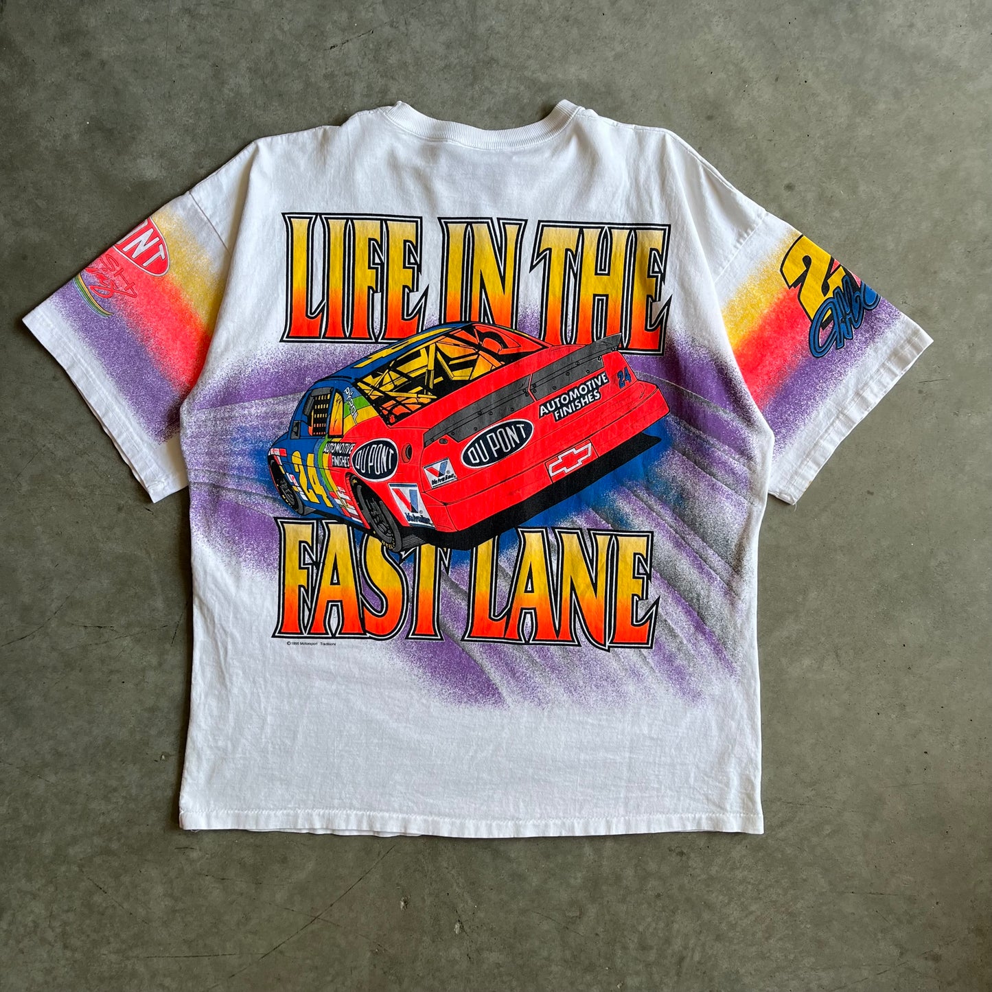 Vintage Jeff Gordon “Life In The Fast Lane” AOP Tee