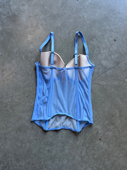 Women’s Victoria Secret Blue Lace Corset Top