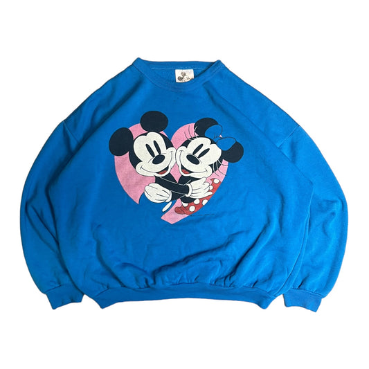 80s Mickey & Minnie Graphic Sweatshirt