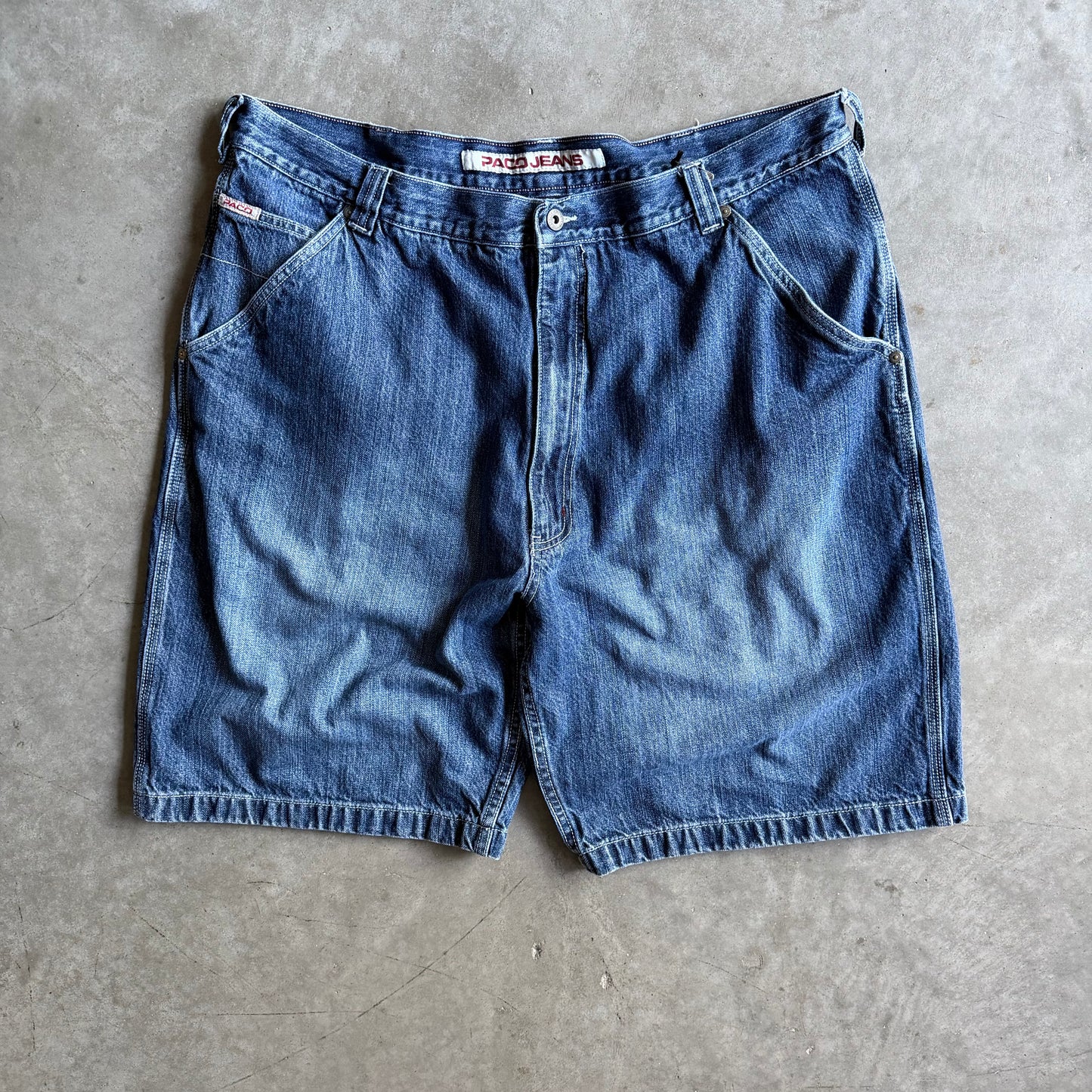 Y2K Paco Jeans Dark Blue Wash Jorts