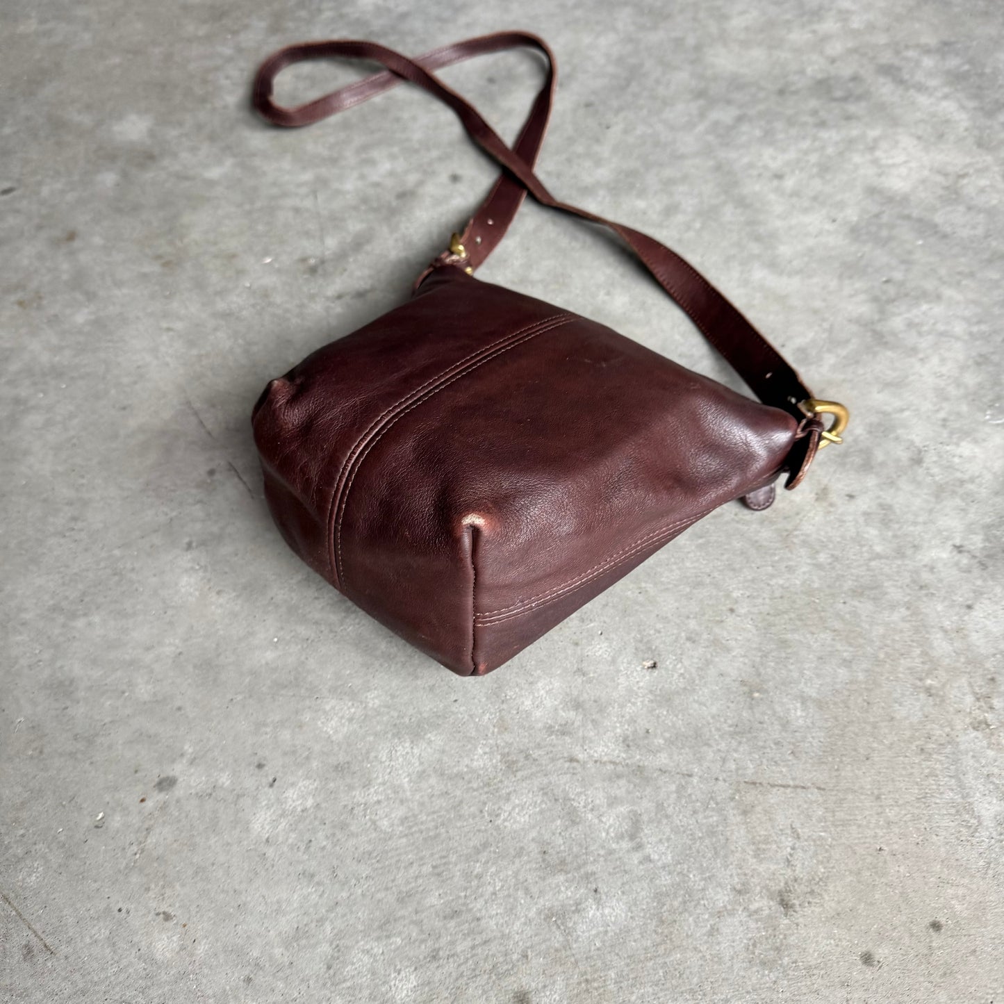 Vintage Coach Pochette Brown Crossbody