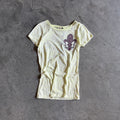 Y2K Vocal Yellow Acid Fleur Tee