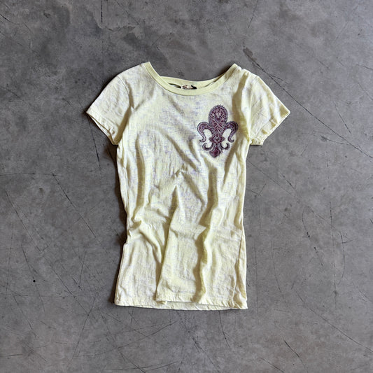 Y2K Vocal Yellow Acid Fleur Tee
