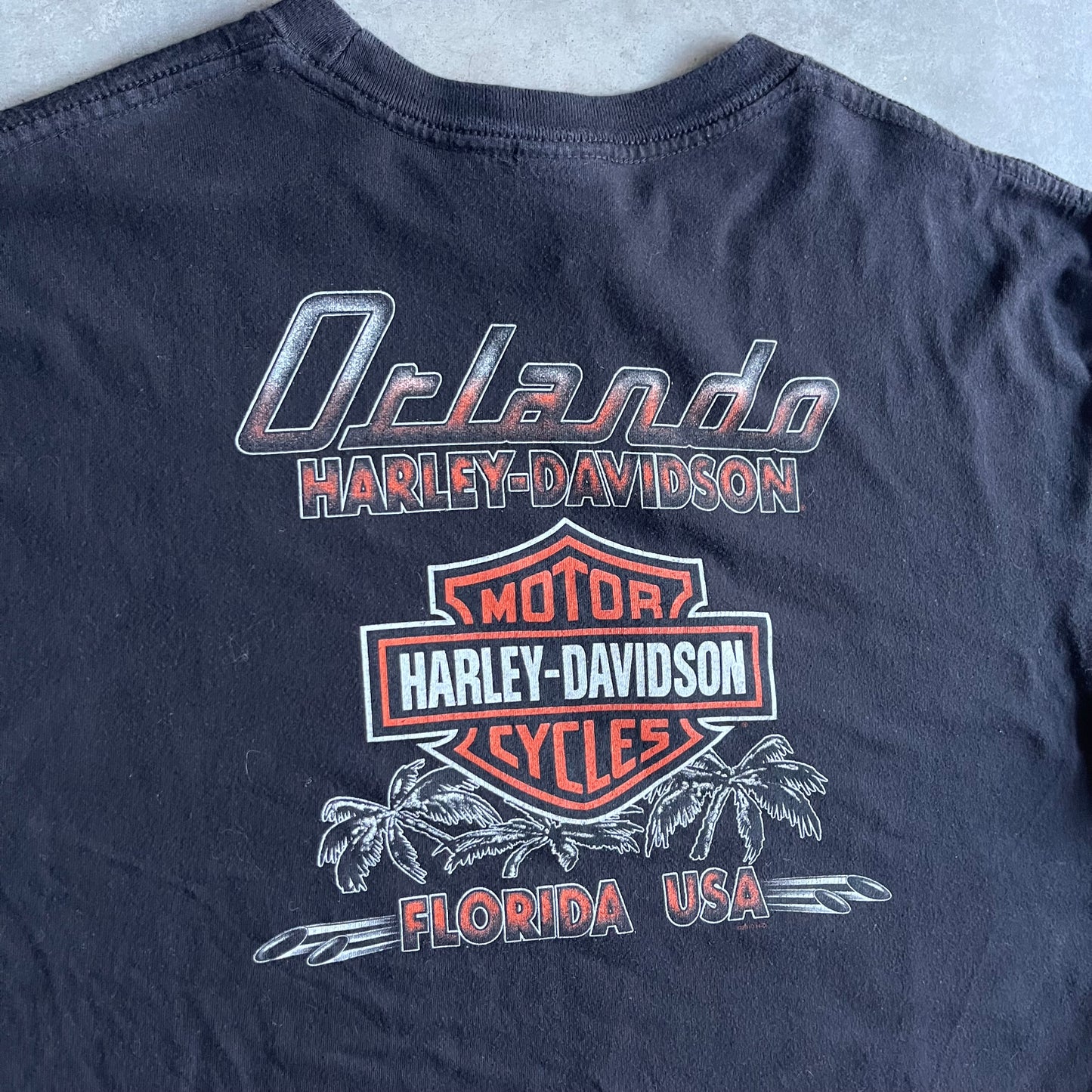 Vintage Orlando Harley Davidson Spell Out Tee