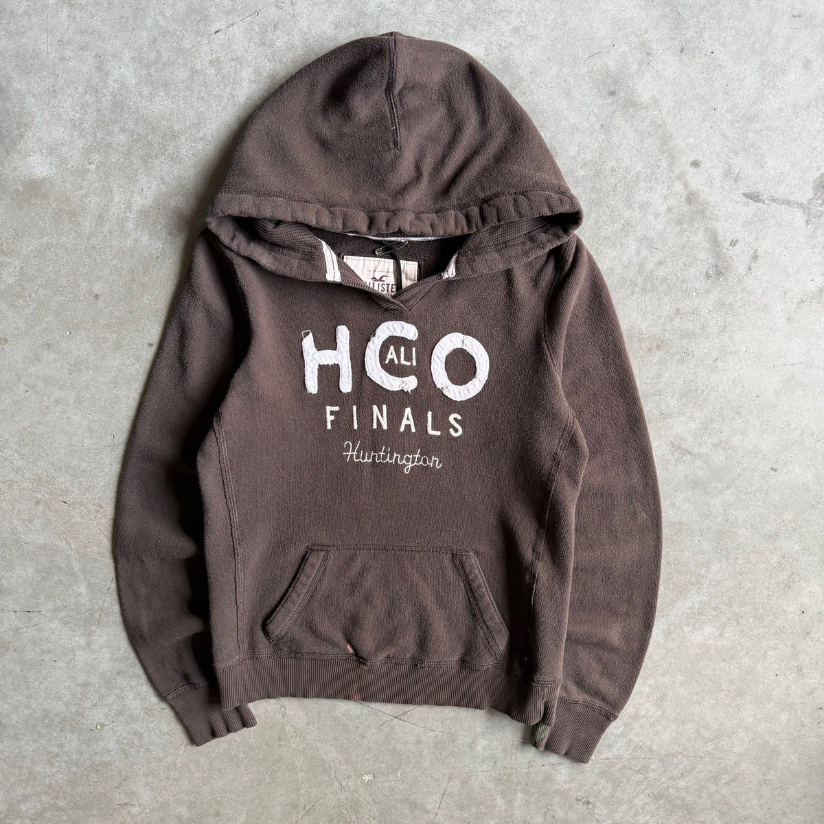 Women’s Y2K Hollister Mocha Brown Huntington Beach Hoodie
