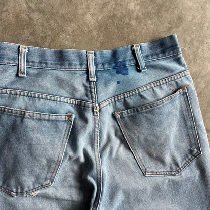 Y2K Plain Pockets Light Wash Flared Jeans