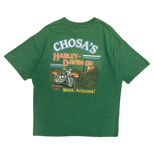 Vintage V Twin Chosa’s Harley Davidson Green Tee