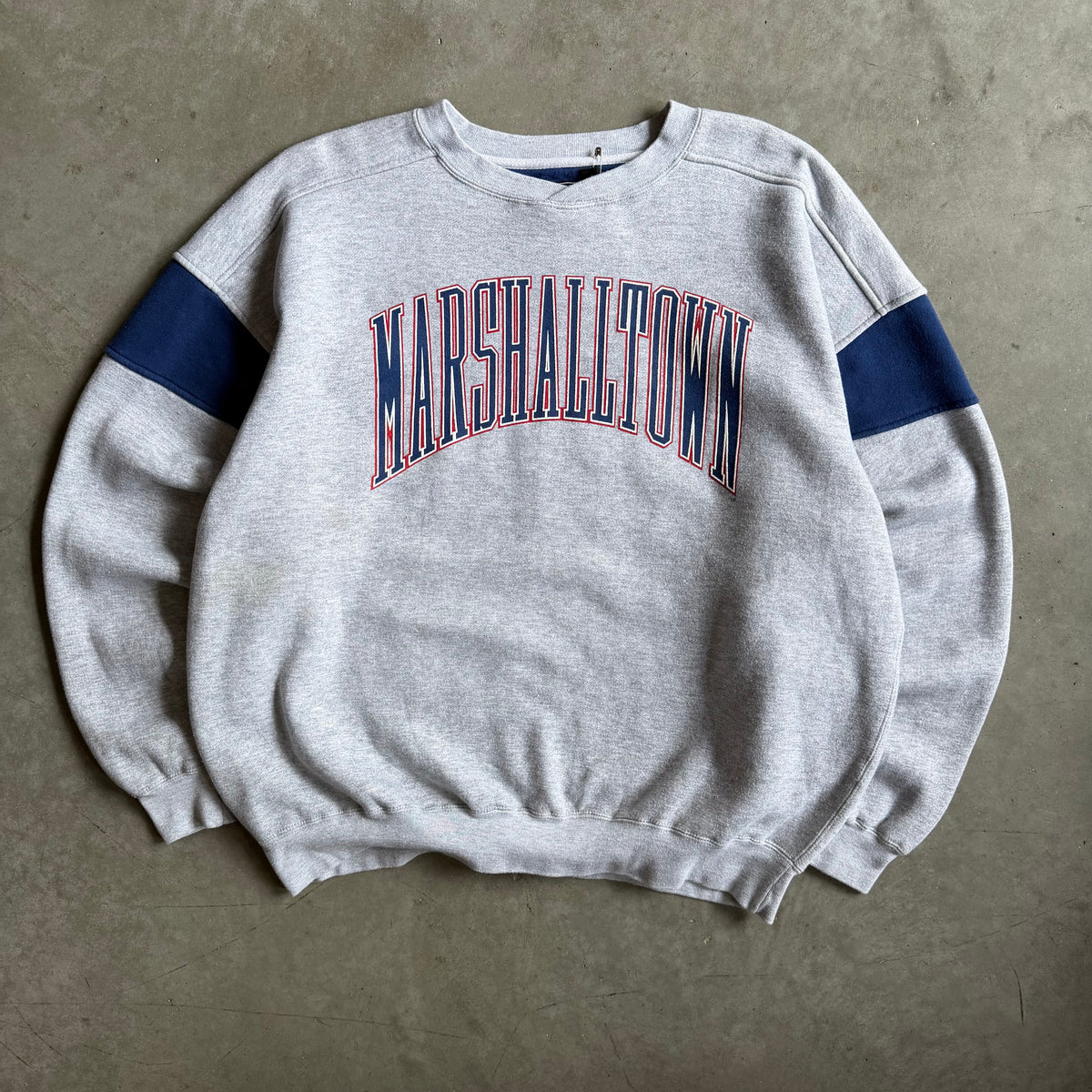 Y2K Marshalltown Bobcats Spell-Out Gray Sweatshirt
