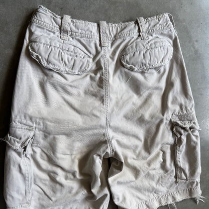 Y2K Abercrombie & Fitch Dragon Pocket Tan Cargo Shorts