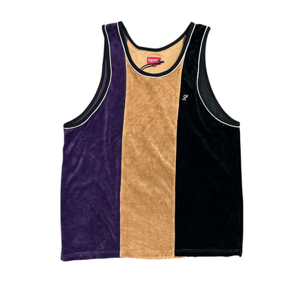 Supreme Velour Striped Tank Top