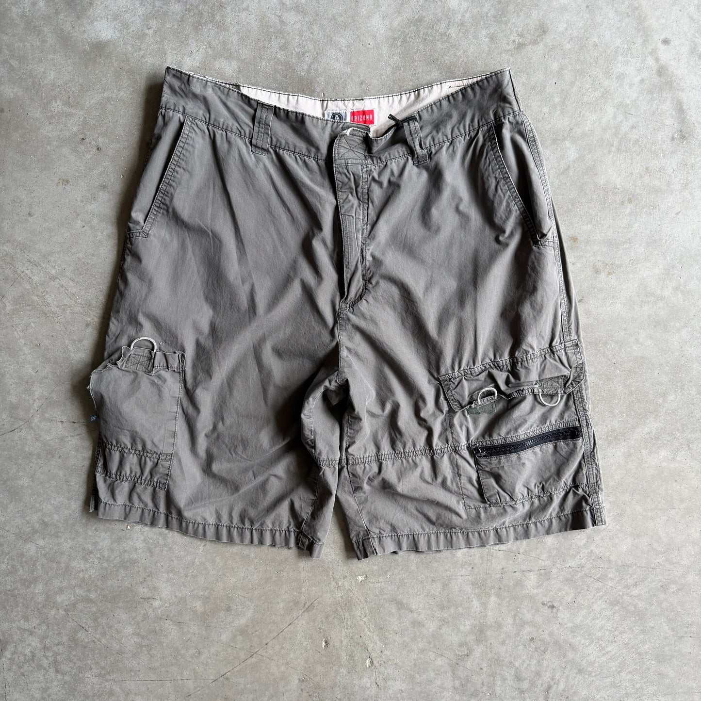 Y2K Arizona Green Cargo Shorts