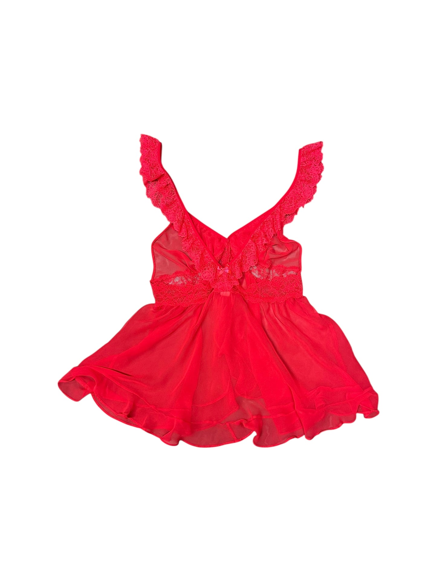 Women’s Y2K Victoria Secret Red/Coral Baby Doll Cami