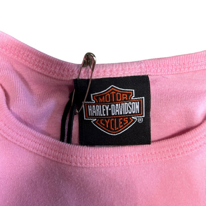 Y2K Harley Davidson Sparkly Logo Baby Tee