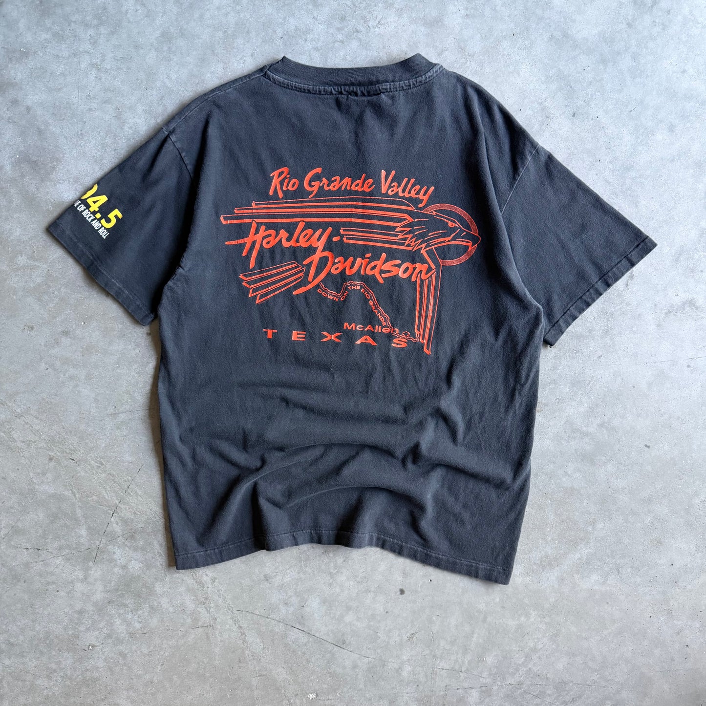 Vintage Rio Grande Valley Texas Harley Davidson Shield Tee