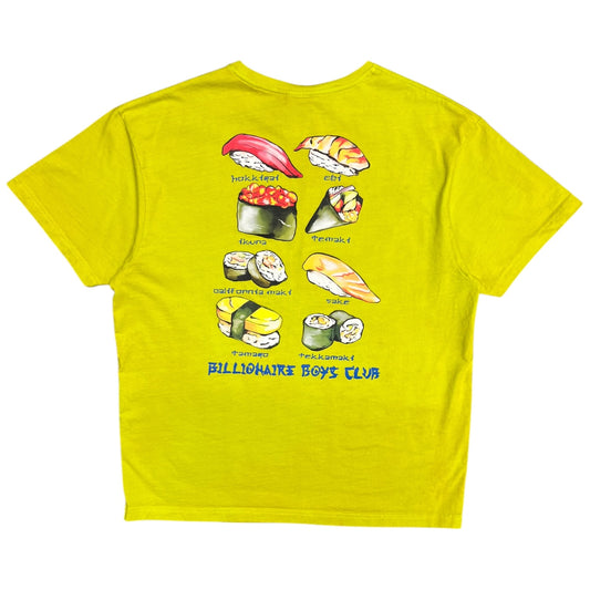 Billionaire Boys Club BBC Sushi Neon Yellow T Shirt