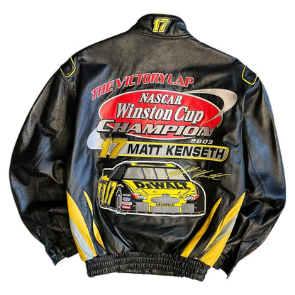 NASCAR JH Designs DeWalt Leather Jacket