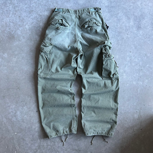 Vintage Military Green Cargo Pants