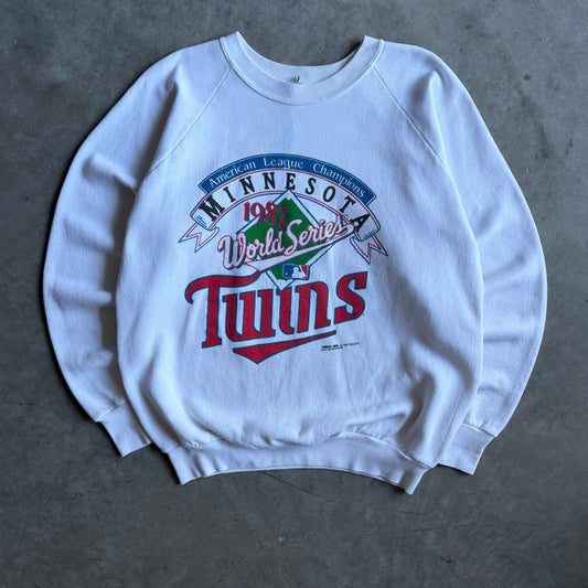 1987 MLB Minnesota Twins World Series White Sweatshirt